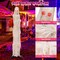 Costway 6FT Halloween Animated Standing Mummy Life Size Animatronic Mummy w/ LED Red Glowing Eyes Posable Body Sound Activation